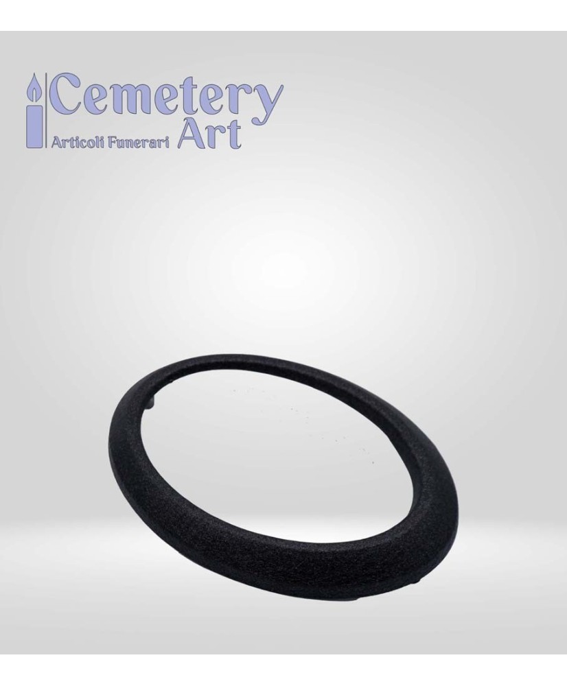 Cornice ovale 11x15 in alluminio color nero