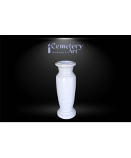 Vaso in marmo zafrana cm. 50 completo di interni in plastica