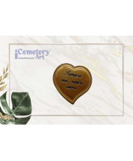 Cuore in bronzo cm. 8,5x8,5...