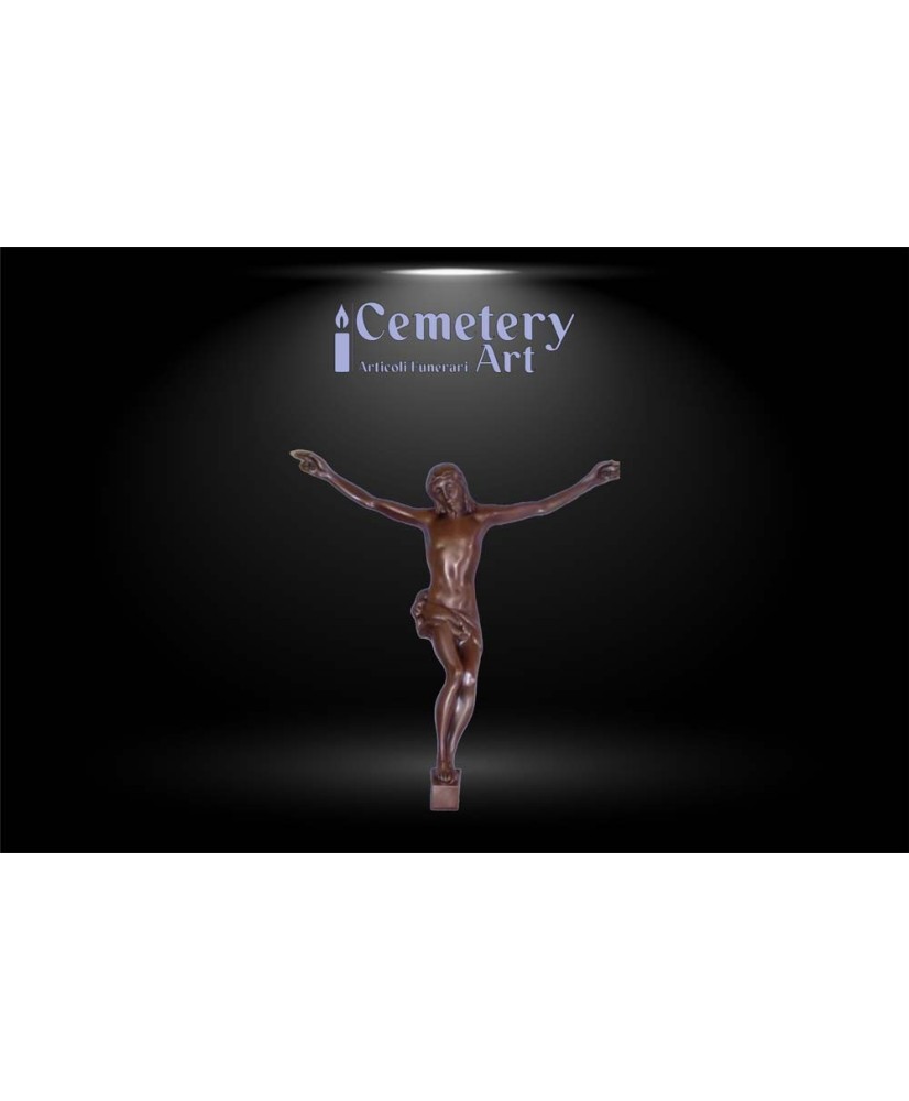 Applicazione in bronzo di Cristo Gesù cm. 33