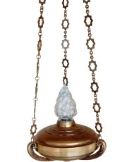 Lampadario in bronzo per...