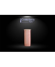 Vaso in bronzo/ottone bicolore a parete cm. 22 completi di interni